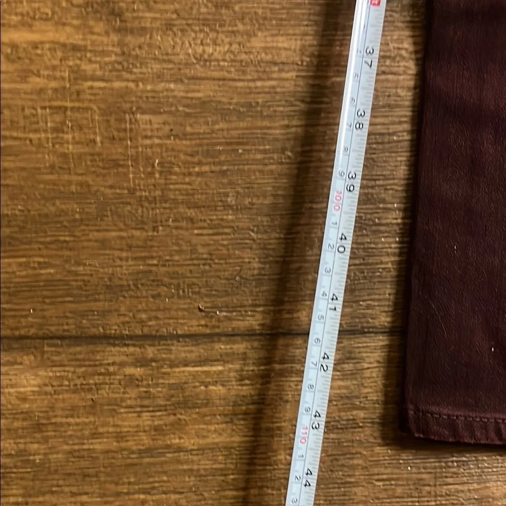 Mens Ag Adriano Goldschmied burgundy jeans size 31